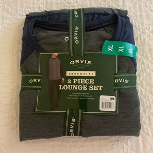 NWT XL Orvis 2 piece lounge set grey/blue